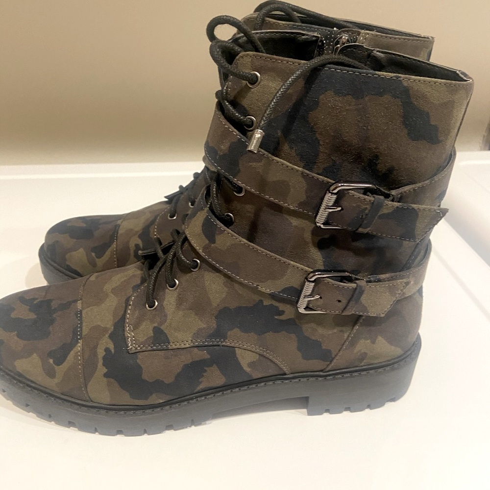 Jessica Simpson Camouflage boots.